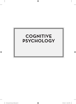 Cognitive Psychology