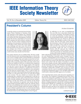 IEEE Information Theory Society Newsletter