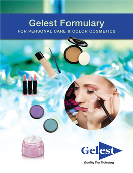 Gelest Formulary for Personal Care and Color Cosmetics