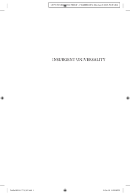 Insurgent Universality