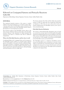 Short Notes on Conjugated Systems and Pericyclic Reactions