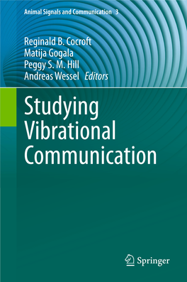 Studying Vibrational Communication Animal Signals and Communication