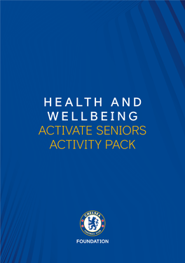 Health and Wellbeing Activate Seniors Activity Pack