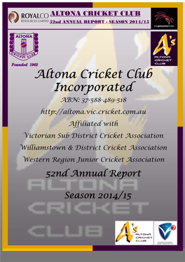 Altona Cricket Club Incorporated