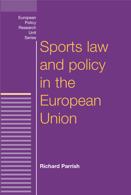 Sports Law and Policy in the European Union