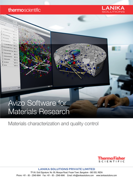 Avizo Software for Materials Research
