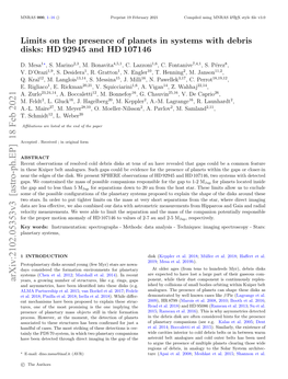 Arxiv:2102.05353V3 [Astro-Ph.EP] 18 Feb 2021 Years, a Growing Number of Structures, Like E.G