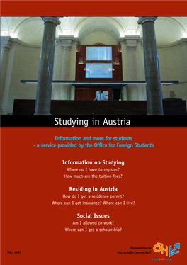 Studying in Austria