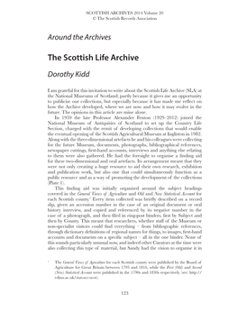 The Scottish Life Archive