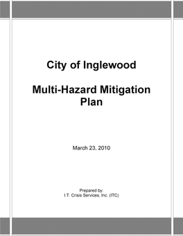 City of Inglewood Multi-Hazard Mitigation Plan