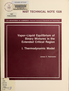 Vapor-Liquid Equilibrium of Binary Mixtures in the Extended Critical Region I