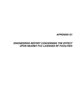 Effect Upon Nearby Fcc Licensed Rf Facilities