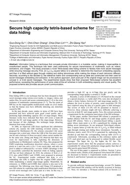 Secure High Capacity Tetris-Based Scheme for Data Hiding