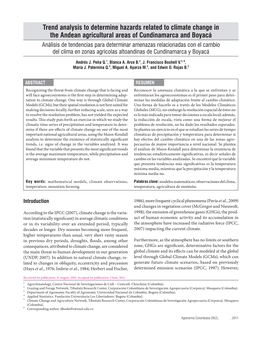 Trend Analysis to Determine Hazards Related to Climate Change in The