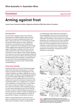 Arming Against Frost