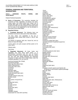 202.1 Plant Quarantine Manual 03-27-07