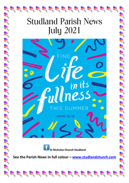 Studland Parish News July 2021