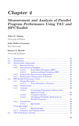 Performance Tuning of Scientific Applications