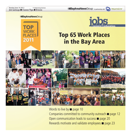 Top 65 Work Places in the Bay Area