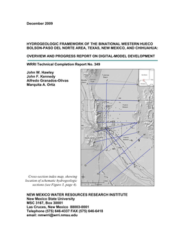 December 2009 HYDROGEOLOGIC FRAMEWORK of THE