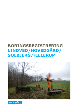 Boringsregistrering Lindved/Hovedgård/ Solbjerg/Fillerup