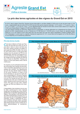 Agreste ALSACE CHAMPAGNE-ARDENNE LORRAINE N° 6 Décembre Chiffres Et Données 2016