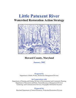 Little Patuxent River Watershed Restoration Action Strategy