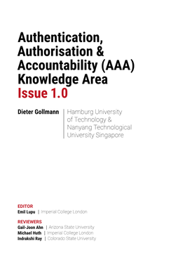 Authentication, Authorisation & Accountability (AAA)