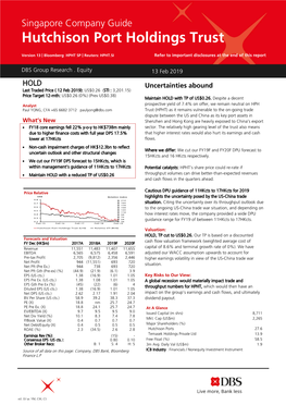 Hutchison Port Holdings Trust