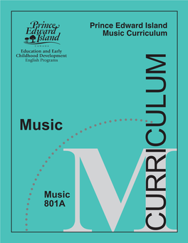 MUSIC 801A CURRICULUM I ACKNOWLEDGMENTS