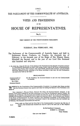 House of Representatives