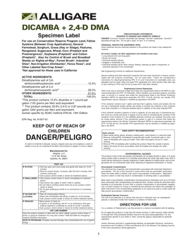 Dicamba + 2,4-D Dma