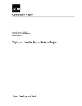 Health Sector Reform Project