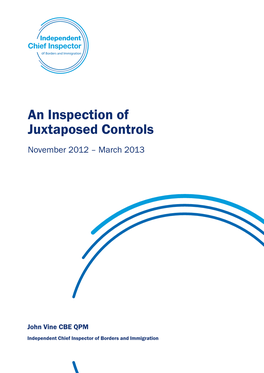 An Inspection of Juxtaposed Controls November 2012 – March 2013