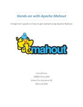 Hands-On with Apache Mahout