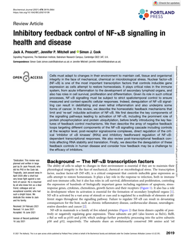 Pathways of NF-Κb Activation