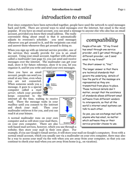 Introduction to Email Compatibility
