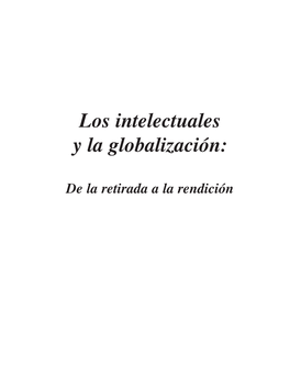 Los Intelectuales Y La Globalización