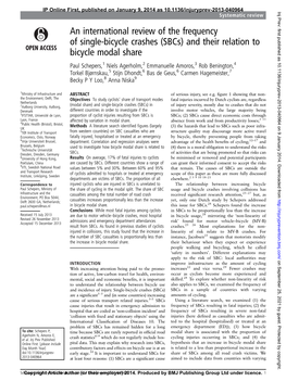 (Sbcs) and Their Relation to Bicycle Modal Share