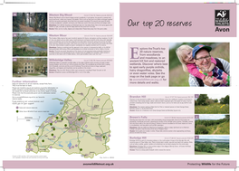 Our Top 20 Reserves Access: Paths Can Be Muddy, Slippery and Steep-Sided