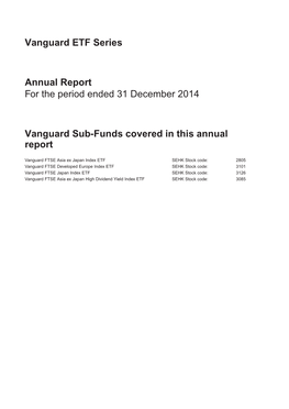 Vanguard FTSE Asia Ex Japan Index