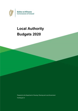 Local Authority Budgets 2020