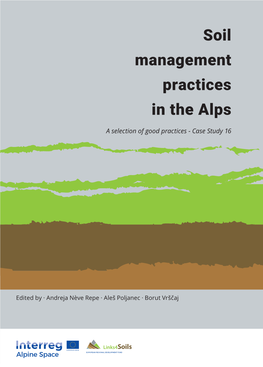 Management Practices on Ski Slopes Vogel and Kranjska Gora (Slovenia)