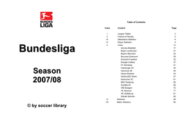Bundesliga Season 2007/088 © by Soccer Library