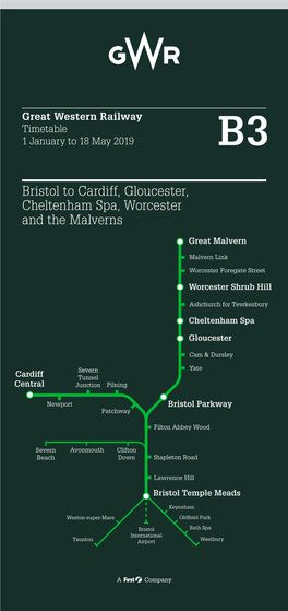 Bristol to Cardiff, Gloucester, Cheltenham Spa, Worcester and the Malverns