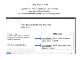 Compose a New Email and Use the Correct Email Address for the Library