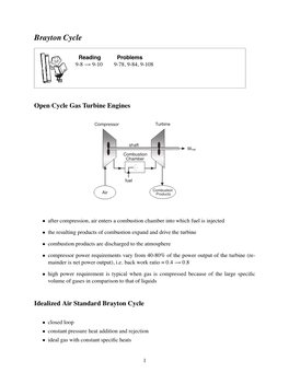 Brayton Cycle