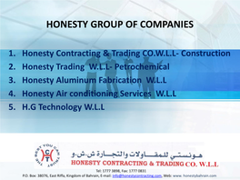 Honesty Group of Companies