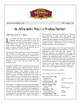 An Affordable Way to Produce Herbert