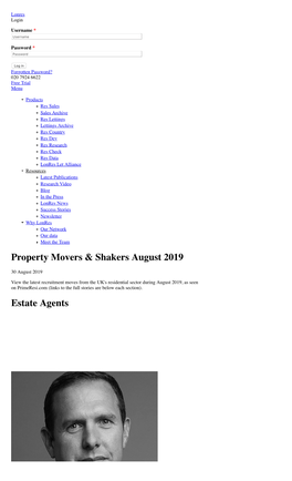 Property Movers & Shakers August 2019 | Lonres